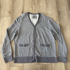 Threads 4‎ Thought Heathered Gray Cardigan With Pockets - Womens XXL Button V